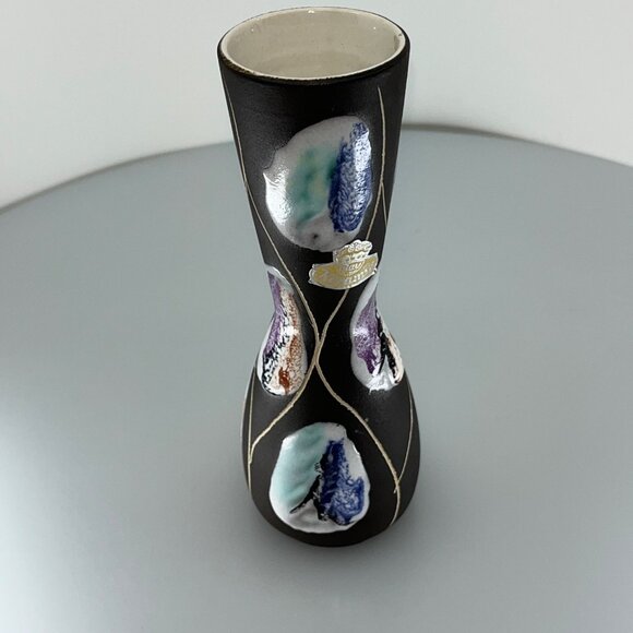 Mid Century West German Bay Keramik 6.75” Bud Vase - Picture 7 of 10